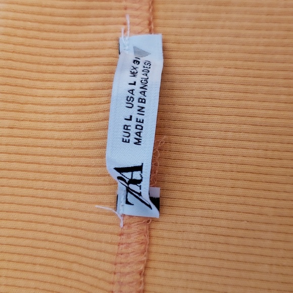 ZARA Ruched ribbed mini skirt - Picture 6 of 7